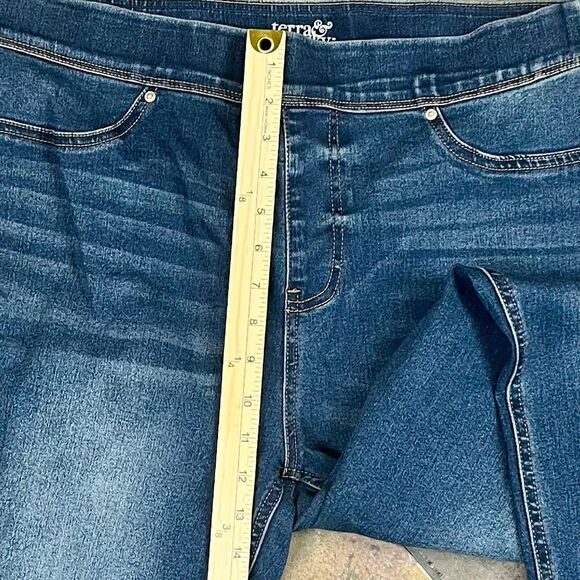 Terra & Sky Blue Jean Jegging 0X 14W - Picture 3 of 7